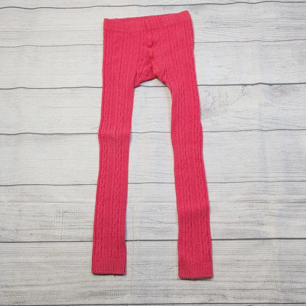 7/8 Mini Boden Cable Knit Footless Tights
